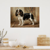 Cavalier King Charles Spaniel Stehportrait Po Poster (Küche)