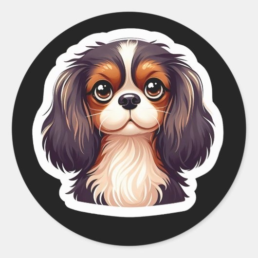 Cavalier King Charles Spaniel Sticker (Vorderseite)
