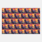 Cavalier King Charles Spaniel Sunset / Sunrise Geschenkpapier Set (Vorderseite 3)