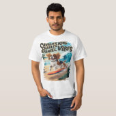 Cavalier King Charles Spaniel Surfing T-Shirt (Vorne ganz)