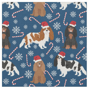 Cavalier King Charles Spaniel Süßkarpfen Marine Stoff