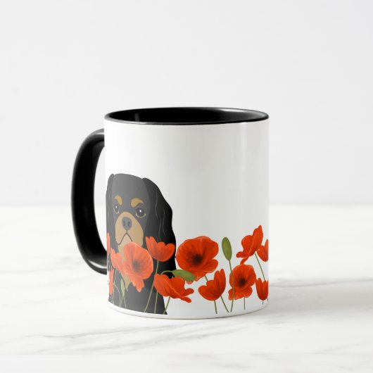 Cavalier King Charles Spaniel Tasse (Vorderseite Links)