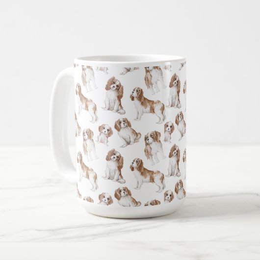 Cavalier King Charles Spaniel Tasse (Vorderseite Links)