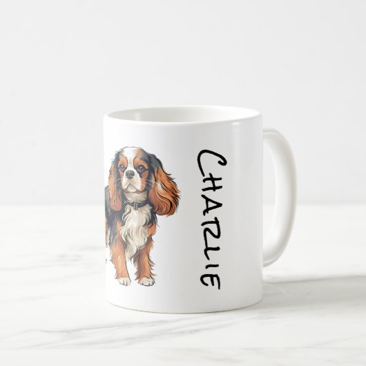 Cavalier King Charles Spaniel Tasse (VorderseiteRechts)