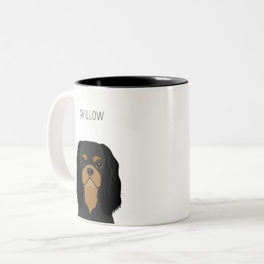 Cavalier King Charles Spaniel Tasse (Vorderseite Links)