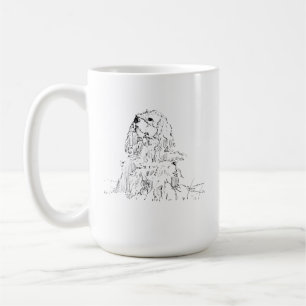 Cavalier King Charles Spaniel Tasse, Minimalistisc Kaffeetasse