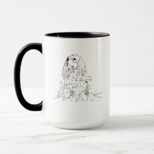 Cavalier King Charles Spaniel Tasse, Minimalistisc Tasse