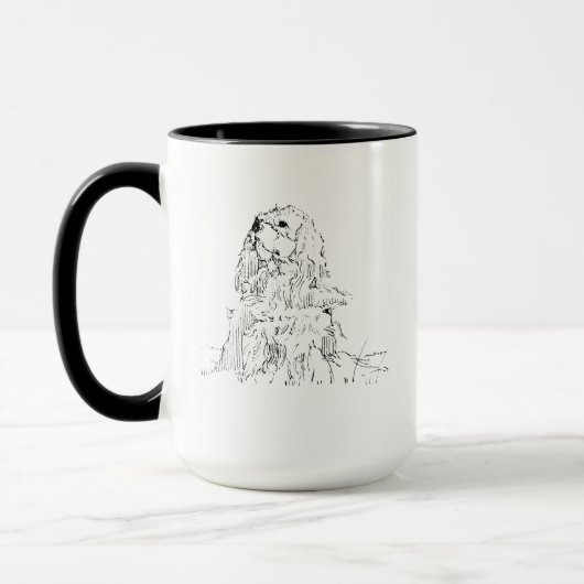 Cavalier King Charles Spaniel Tasse, Minimalistisc Tasse (Links)