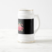 Cavalier King Charles Spaniel Teacup Weihnachtsfei Bierglas (VorderseiteRechts)