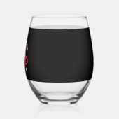 Cavalier King Charles Spaniel Teacup Xmas Holiday  Weinglas Ohne Stiel (Links)