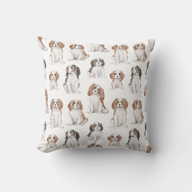 Cavalier King Charles Spaniel Throw Pillow Kissen (Vorderseite)