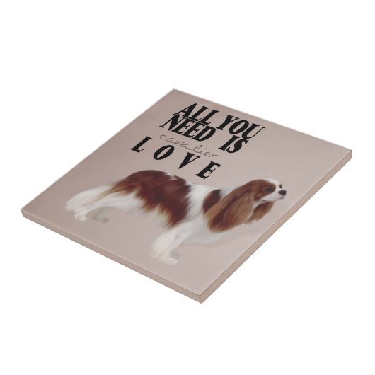 Cavalier King Charles Spaniel tile Fliese (Seite)