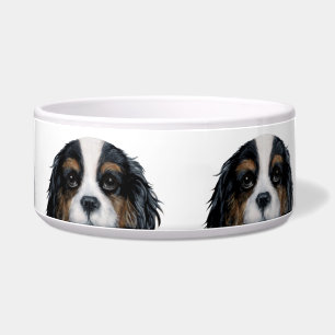 Cavalier King Charles Spaniel tri farbige Bowls Napf