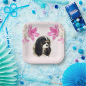 Cavalier King Charles Spaniel - Tri, Party Tellers Pappteller (Party)