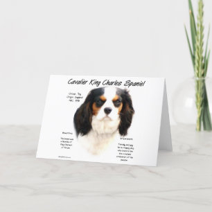 Cavalier King Charles Spaniel (Tricolor) Geschicht Feiertagskarte