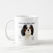 Cavalier King Charles Spaniel (Tricolor) Geschicht Kaffeetasse (Links)