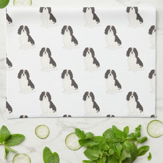 Cavalier King Charles Spaniel (Tricolor) Geschirrtuch (Gefaltet)