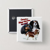 Cavalier King Charles Spaniel Trio 2 - Button (Vorne & Hinten)