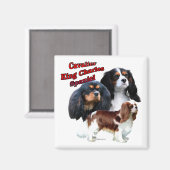 Cavalier King Charles Spaniel Trio 2 - Magnet (Vorderseite/Rückseite)