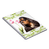 Cavalier King Charles Spaniel Tulips-Notebook Notizblock (Rechte Seite)
