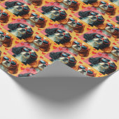 Cavalier King Charles Spaniel Valentinstag Geschenkpapier (Ecke)