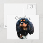 Cavalier King Charles Spaniel Vater 2 Postkarte (Vorne/Hinten)