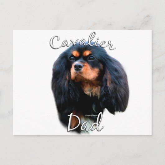 Cavalier King Charles Spaniel Vater 2 Postkarte (Vorderseite)
