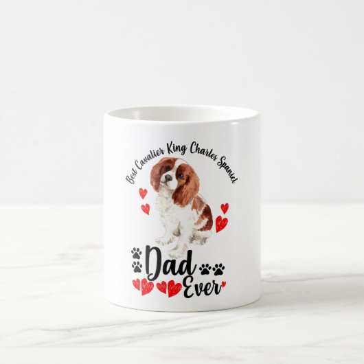 Cavalier King Charles Spaniel Vater Ever Kaffeetasse (Mittel)