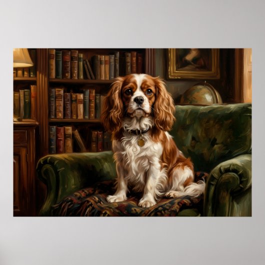 Cavalier King Charles Spaniel viktorianische Bibli Poster (Vorne)