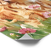 Cavalier King Charles Spaniel Wall Art Print Poster (Ecke)