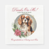 Cavalier King Charles Spaniel Wedding Napkins Serviette (Vorderseite)