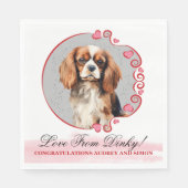 Cavalier King Charles Spaniel Wedding Napkins Serviette (Vorderseite)