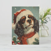 Cavalier King Charles Spaniel Weihnachten (Stehend Vorderseite)