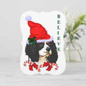 Cavalier King Charles Spaniel Weihnachten (Stehend Vorderseite)