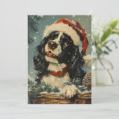 Cavalier King Charles Spaniel Weihnachten (Stehend Vorderseite)