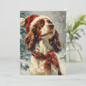 Cavalier King Charles Spaniel Weihnachten (Stehend Vorderseite)