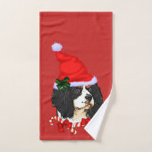 Cavalier King Charles Spaniel Weihnachten Badhandtuch Set (Handtuch)