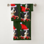 Cavalier King Charles Spaniel Weihnachten Badhandtuch Set (Insitu)