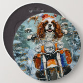 Cavalier King Charles Spaniel Weihnachten Button (Vorne & Hinten)