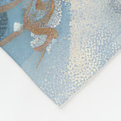 Cavalier King Charles Spaniel Weihnachten Fleecedecke (Ecke)