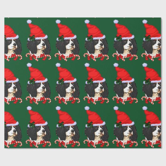 Cavalier King Charles Spaniel Weihnachten Geschenkpapier (Flach)