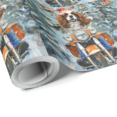 Cavalier King Charles Spaniel Weihnachten Geschenkpapier (Rolleneckpunkt)