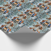 Cavalier King Charles Spaniel Weihnachten Geschenkpapier (Ecke)