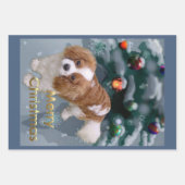 Cavalier King Charles Spaniel Weihnachten Geschenkpapier Set (Vorderseite)
