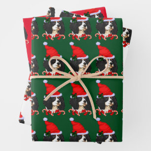 Cavalier King Charles Spaniel Weihnachten Geschenkpapier Set