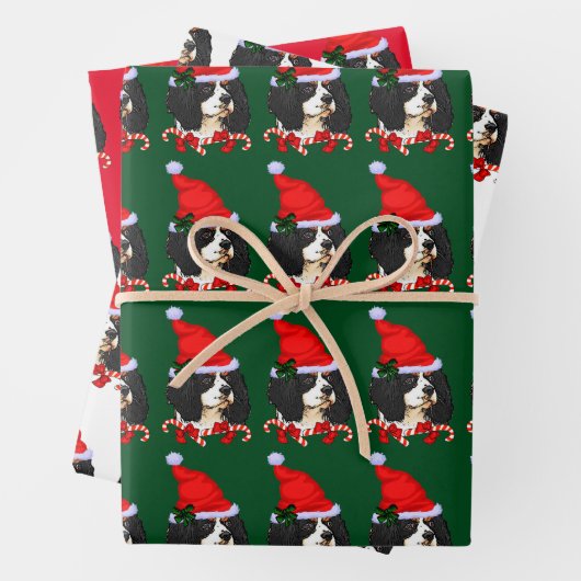 Cavalier King Charles Spaniel Weihnachten Geschenkpapier Set (Beispiel)