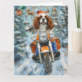 Cavalier King Charles Spaniel Weihnachten Karte (Vorderseite)