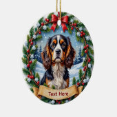 Cavalier King Charles Spaniel Weihnachten Keramik Ornament (Rechts)