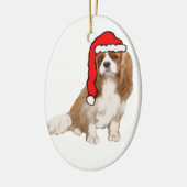 Cavalier King Charles Spaniel Weihnachten Keramikornament (Links)
