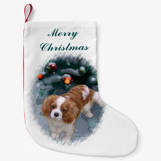 Cavalier King Charles Spaniel Weihnachten Kleiner Weihnachtsstrumpf (Vorderseite)